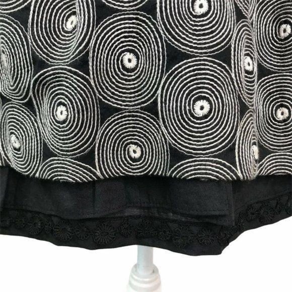 Anthropologie Floreat Embroidered Layered Skirt - Picture 3 of 9